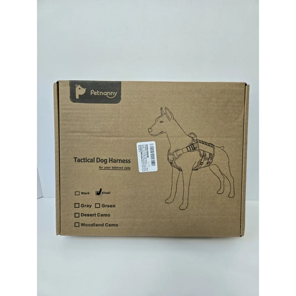 Petnanny tactial dog harness‎ NEW khaki large to medium dogs